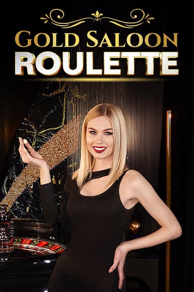 Gold Saloon Roulette live casino artwork