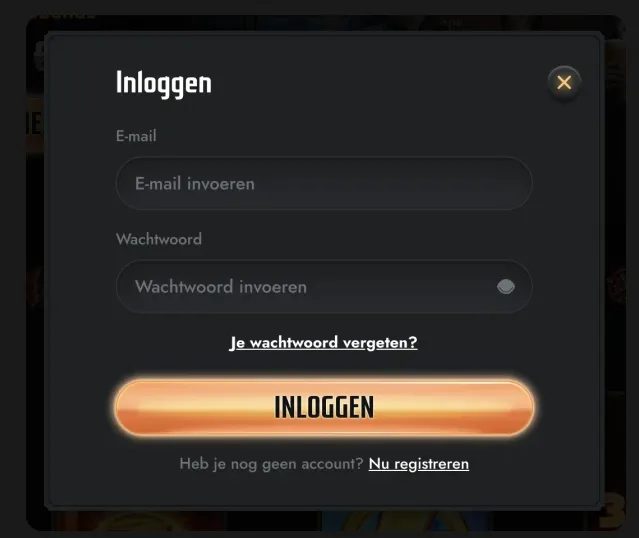 Gransino Casino inloggen form preview